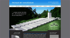 Desktop Screenshot of blueskymausoleum.com